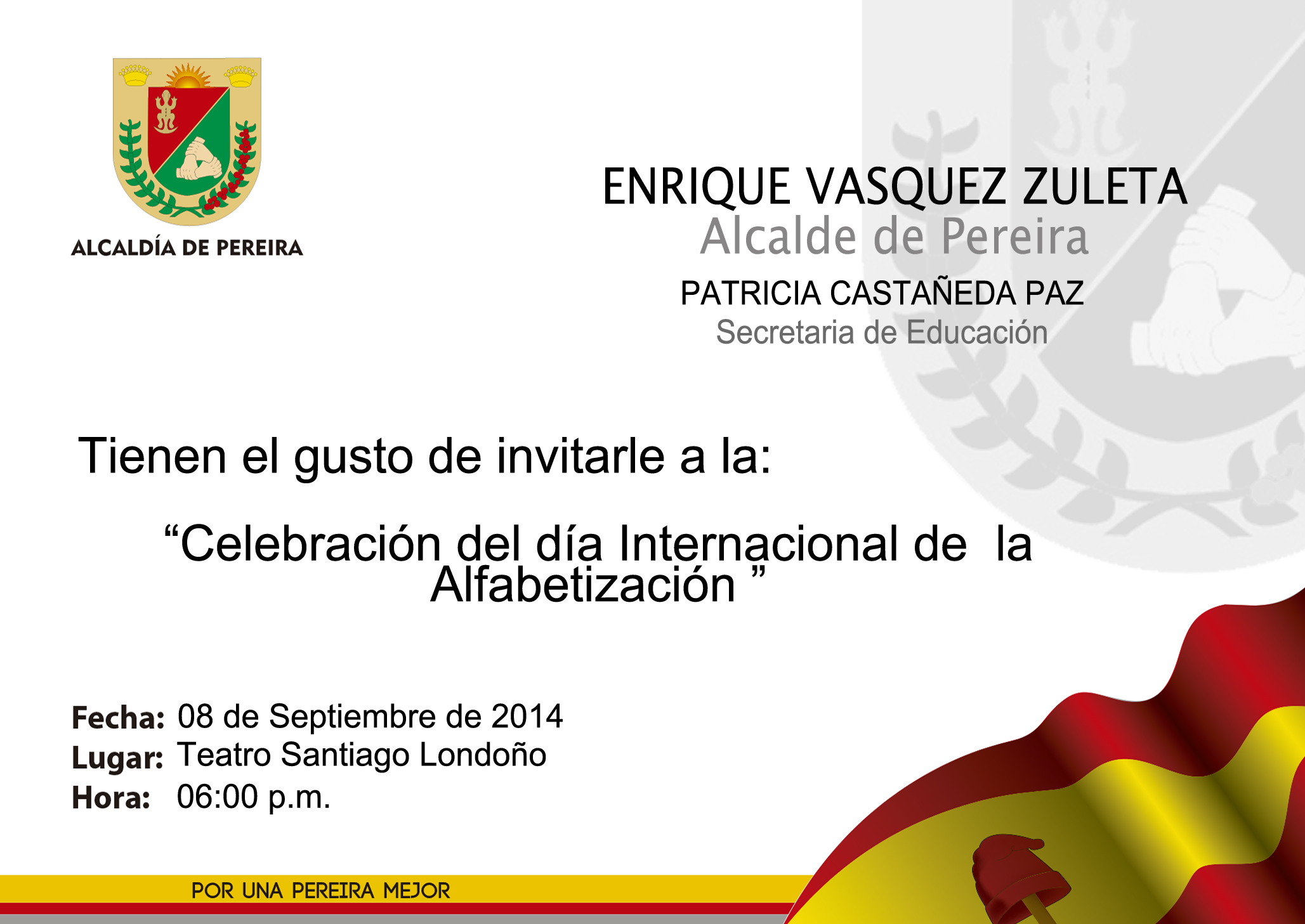 Invitación Alfabetización