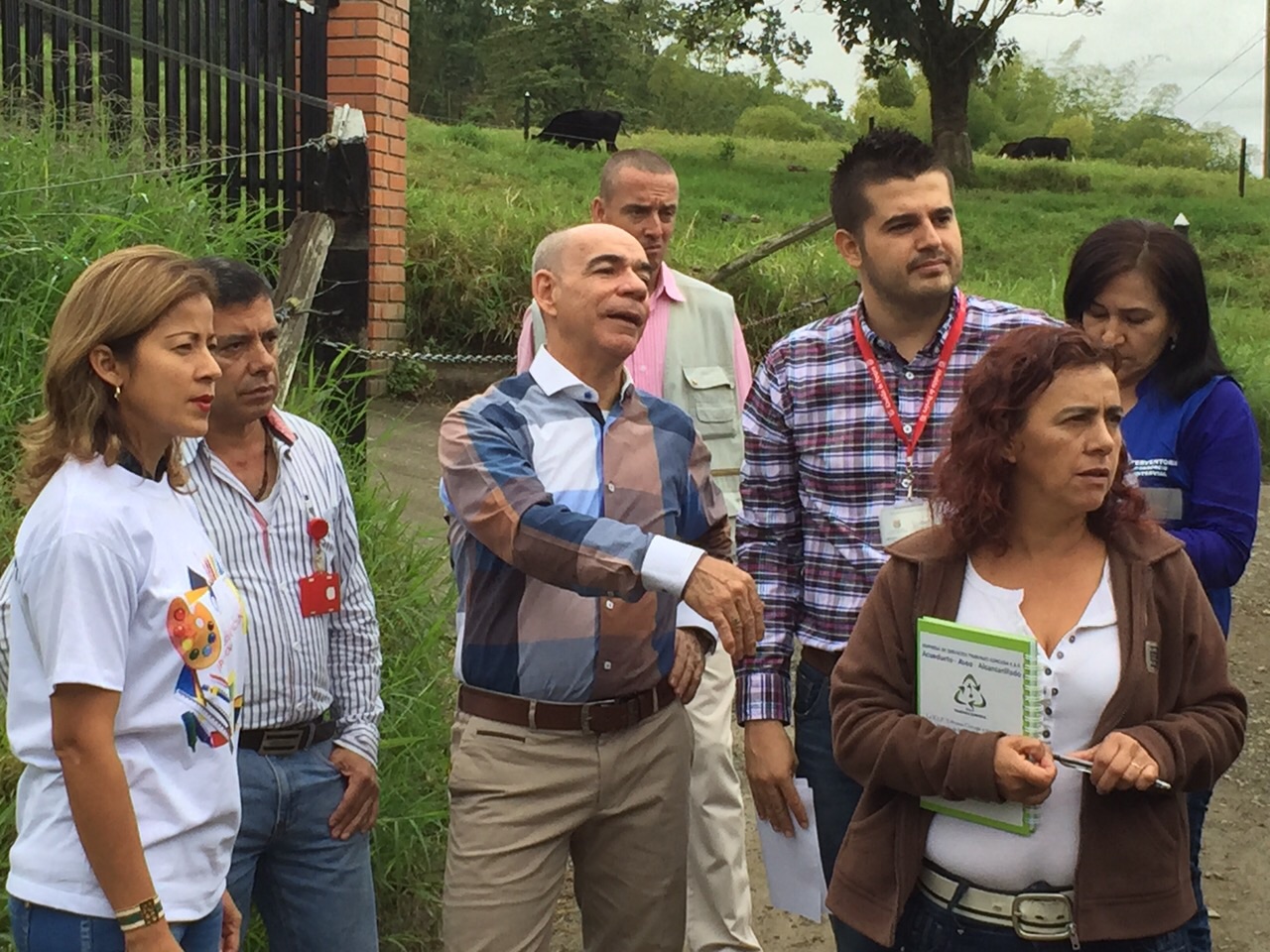 visita alcalde via colegio